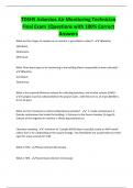 TDSHS Asbestos Air Monitoring Technician  Final Exam |Questions with 100% Correct  Answers 