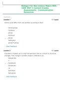 Biology I for Non-science Majors BIOL-1408 3007 1 Content	Grades	Assessments	Communication	Resources