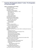 Summary IB Geography Option F notes: The Geography of Food and Health