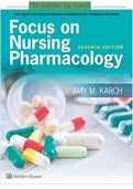 TEST BANK FOR FOCUS ON NURSING PHARMACOLOGY 7THEDITION BY KARCH