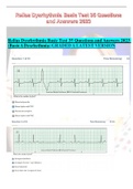 Relias Dysrhythmia Basic Test 35 Questions and Answers 2023 (Basic A Dysrhythmia) GRADED A LATEST VERSION