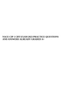 NACE CIP 1 CBT EXAM 2023 PRACTICE QUESTIONS AND ANSWERS ALREADY GRADED A+.