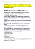 POST First Responder First Aid/CPR/AED: Modules 1-6 updated 2022 questions & Answers, Distinction Level guide that has everything!