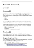 ISYE 6501- Homework 1 Michael Chapman August 23, 2018, Georgia Tech, Questions with accurate answers