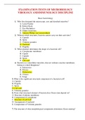 EXAMINATION TESTS OF MICROBIOLOGY VIROLOGY AND IMMUNOLOGY DISCIPLINE