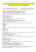 VATI PN Comprehensive Predictor 2020 Form B Green Light Exam Questions and Answers (Verified Answers)