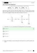 AP Physics 1 - Unit 2 Progress Check: MCQ Part B (2023)