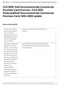 CLG 0010: DoD Governmentwide Commercial Purchase Card Overview /CLG 0010 Flashcard(DoD Governmentwide Commercial Purchase Card/ 2024-2025 update