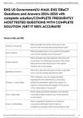 EHS US Government/U-HAUL EHS 138aCT Questions and Answers 2024-2025 with complete solution/COMPLETE FREQUENTLY MOST TESTED QUESTIONS WITH COMPLETE SOLUTION /GET IT 100% ACCURATE!