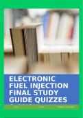 ELECTRONIC FUEL INJECTION FINAL STUDY GUIDE QUIZZES & ANS!!