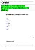 ATI RN Medical-Surgical Proctored Focus Flashcards Quizlet