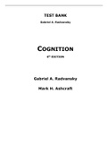 Cognition 6e Mark Ashcraft, Gabriel Radvansky (Test Bank)