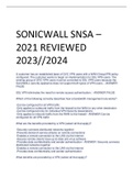 Exam (elaborations) Sonicwall 