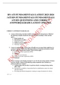 RN ATI FUNDAMENTALS LATEST 2023-2024  /ATI RN FUNDAMENTALS /FUNDAMENTALS  ATI RN QUESTIONS AND CORRECT ANSWERS|AGRADE LATEST UPDATES.          CORRECT ANSWERS IN DARK BLACK    1.	A nurse is discussing restorative health care with a newly licensed nurse. W