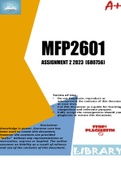 MFP2601 ASSIGNMENT 2 2023