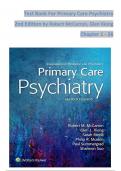 Primary Care Psychiatry, 2nd Edition TEST BANK by Robert McCarron, Glen Xiong, Verified Chapters 1 - 26, Complete Newest Version