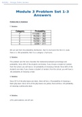 MATH110 Module 3 Problem Set 1-3 Answers-Portage Learning