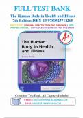 The Human Body in Health and Illness 7th Edition By Barbara Herlihy 9780323711265 -Test Bank