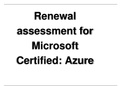 Renewal assessment for Microsoft Certified: Azure Solutions Architect Expert