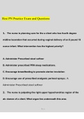 Hesi PN Practice Exams Questions and Answers (2022/2023) (Verified Answers)