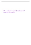 RICA Subtest 2 Exam Questions and Answers (Graded A)