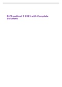 RICA subtest 3 Exam 2023 with Complete Solutions