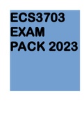 ECS3703 EXAM PACK 2023