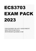 ECS3703 EXAM PACK 2023