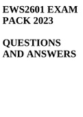 EWS2601 EXAM PACK 2023