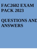 FAC2601 EXAM PACK 2023