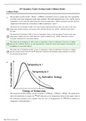 AP Chemistry Taylor Scoring Guide Collision Model.