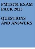 FMT3701 EXAM PACK 2023