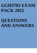 GGH3702 EXAM PACK 2023