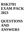 RSK3701 EXAM PACK 2023