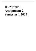 HRM3703 Assignment 2 Semester 1 2023