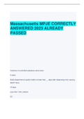 Massachusetts MPJE CORRECTLY  ANSWERED 2023 ALREADY  PASSED