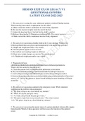 HESI RN EXIT EXAM LEGACY V1 QUESTIONS&ANSWERS LATEST EXAMS 2022-2023   1.	The care giver is caring for a pre- adolescent patient in skeletal Dunlop traction. Which nursing intervention is appropriate for this child? A)	Make certain the child is maintained