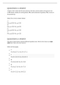 Chamberlain College of Nursing MATH 225N Statistics Final EXAM 2023 UPDATE