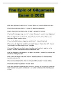 The Epic of Gilgamesh Exam @ 2023