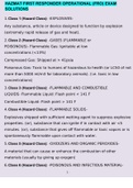 HAZMAT FIRST RESPONDER OPERATIONAL (FRO) EXAM SOLUTIONS GRADED A+