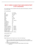 NR 511 WEEK 6 CASE STUDY DISCUSSION PART 2 WITH ANSWERS