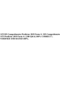 RN COMPREHENSIVE PREDICTOR 2019, Rn/ ATN Comprehensive Predictor 2019 | 180 Questions and Answers -100% Correct, ATI RN Comprehensive Predictor 2019 Form A, ATI RN Comprehensive Predictor 2019 Form B ,ATI Exit exam RN Comprehensive Predictor 2019 Form D &