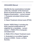 CDCA/ADEX Manual|2023 LATEST UPDATE|GUARANTEED SUCCESS