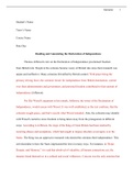 WRITING TASK: Read and annotate (take notes on) Jefferson, The Declaration of Independence. You will be learning how to analyze and evaluate evidence in The Declaration of Independence (Links to an external site.) so that later on you can see how Frederic