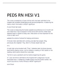 Exam (elaborations) Hesi pediatrics peds 