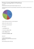 MATH 110: Introduction to Statistics - Portage Learning Final Exam