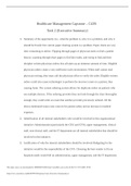  BUSINESS C439 Capstone Task 2 Executive Summary Healthcare  Management Capstone – C439: Task 2 (Executive Summary)