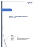 Module opdracht Audit, compliance en governance cijfer 8! 