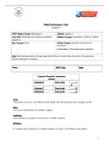 Math Performance Task Grade 9 FINAL. Algebra I. Modelling and Analysing Quadratic Equations. Scientific and technical innovation Exploration: Processes and solutions. Representing patterns through equivalent forms of models helps determine the appropriate