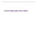 STATE MED AIDE TEST PREP